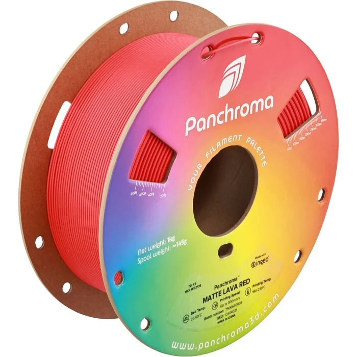 Пластик для 3D-принтера Polymaker PLA PANCHROMA MATTE 1,75mm 1kg LAVA RED (CA04021) (UA)