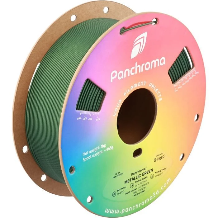 Пластик для 3D-принтера Polymaker PLA PANCHROMA METALLIC 1,75mm 1kg GREEN (CA02041) (UA)
