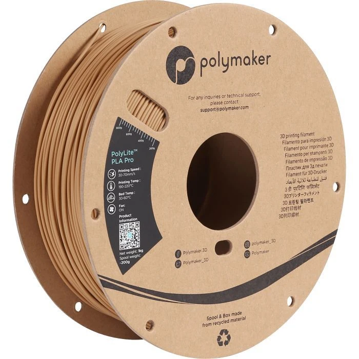 Пластик для 3D-принтера Polymaker PLA POLYLITE PRO 1,75mm 1kg ARMY BEIGE (PA07027) (UA)