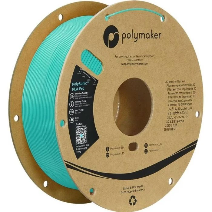 Пластик для 3D-принтера Polymaker PLA PRO HIGH SPEED TOUGH 1,75mm TEAL 1kg (PA13009) (UA)