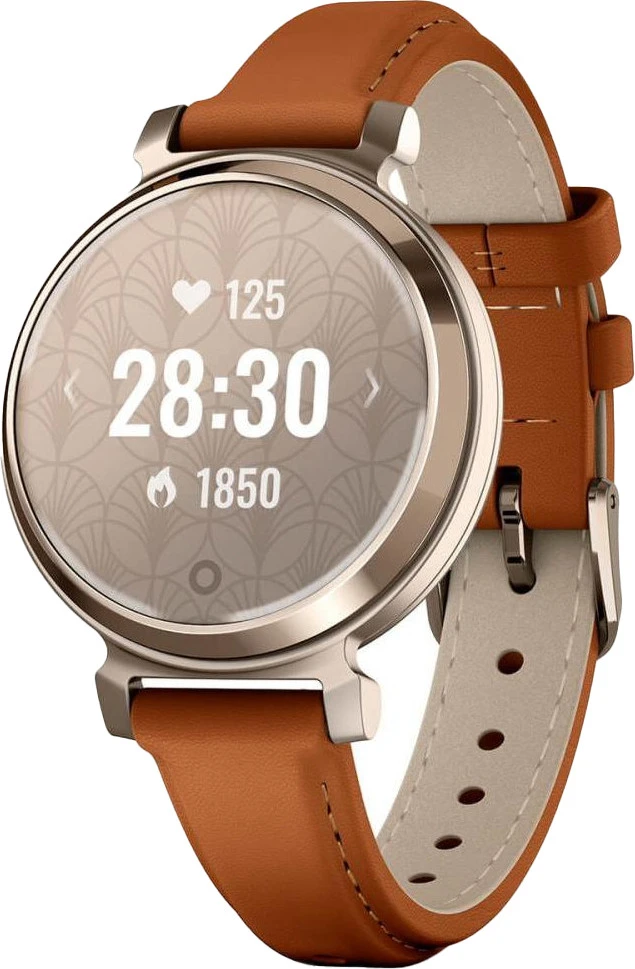 Garmin Lily 2 Classic Cream Gold with Tan Leather Band (010-02839-02/60)