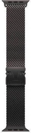 ремінець Apple Milanese Loop Black Titanium Watch 44/45/46/49mm - Large (MXKH3)