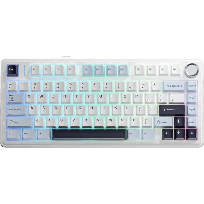 Клавіатура Aula F75 Pink Switch USB UA White (6978080504883) (UA)
