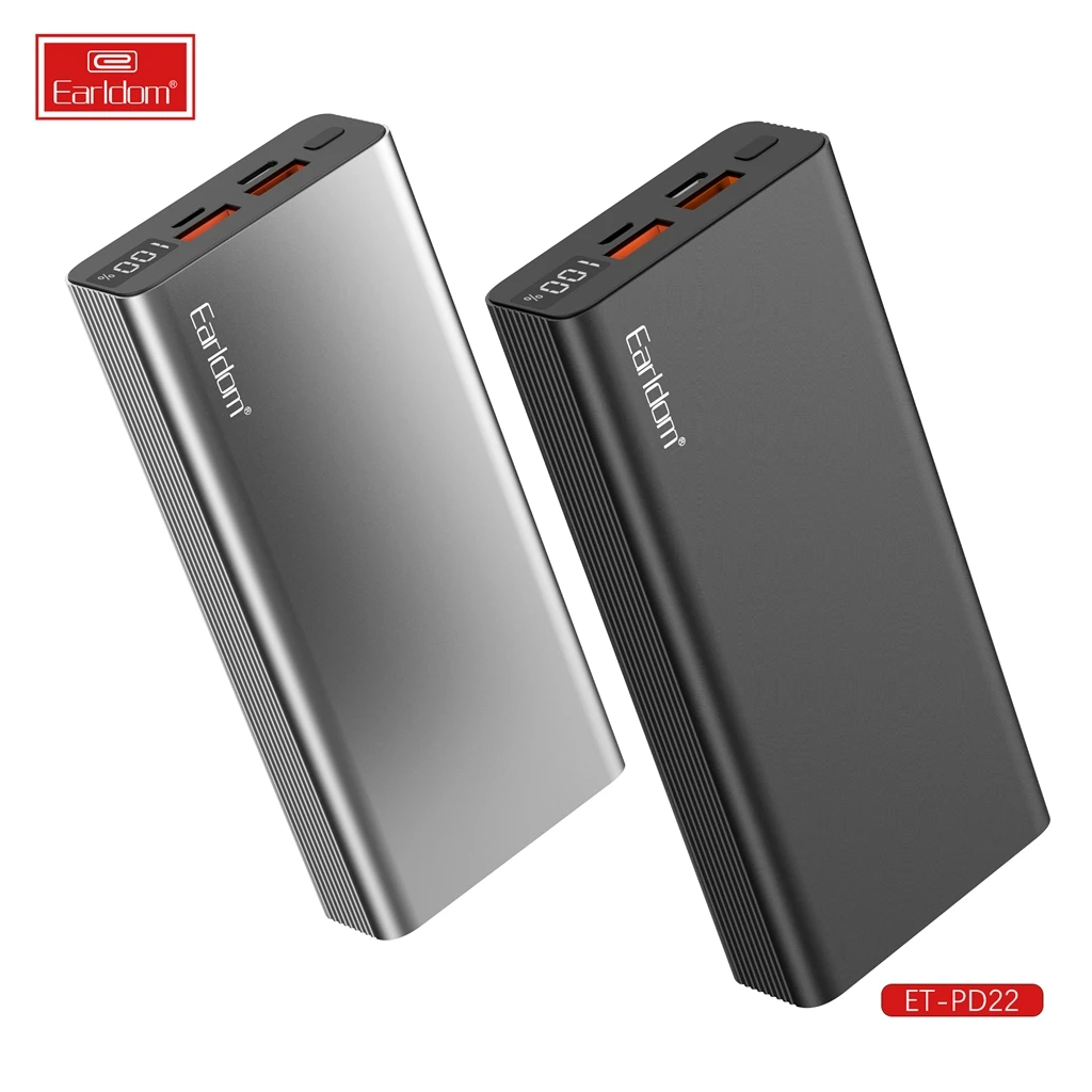 Мобільна батарея Earldom ET-PD22 20000mAh Black (PB-000122) (UA)