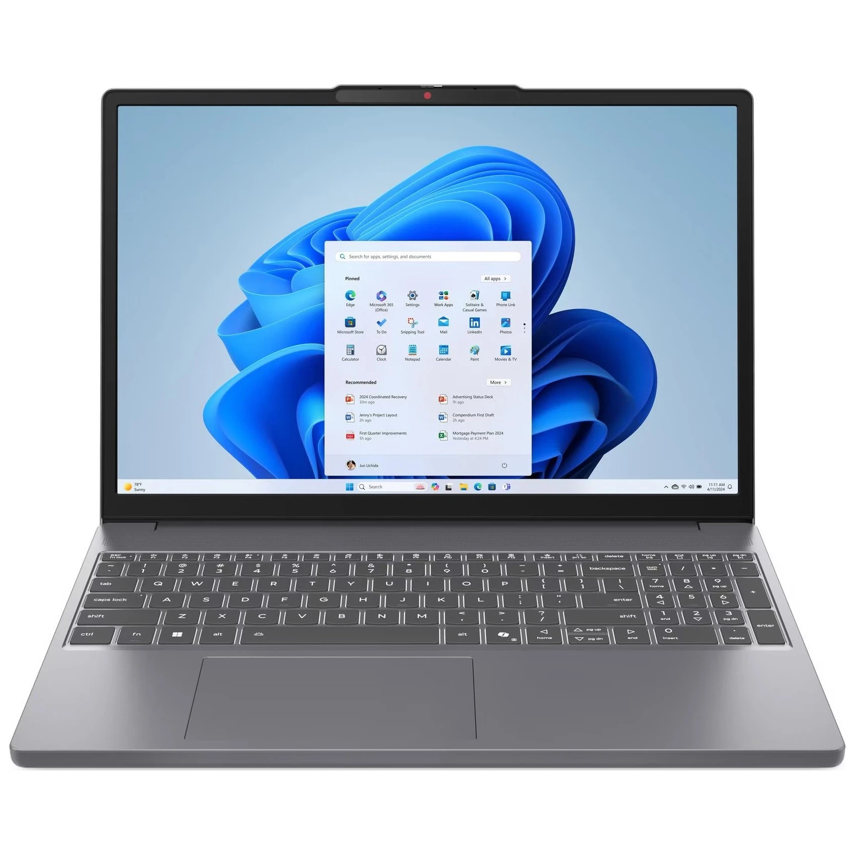 Ноутбук Lenovo IdeaPad Slim 3 15IRH10 (83K1010ERA) Luna Grey (UA)