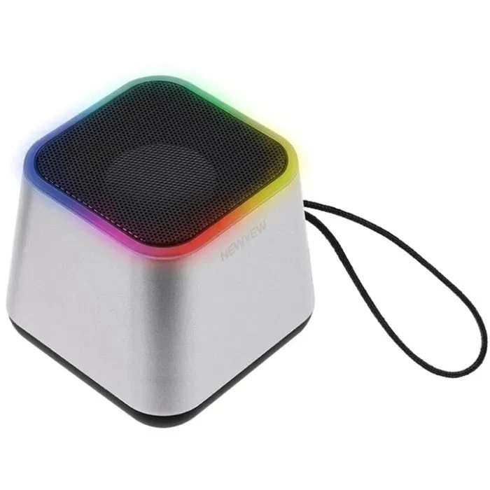 Акустична система NEWVEW NV-9203 RGB/BT/USB/TF/FM Silver (NWVW-NV-9203-SL) (UA)
