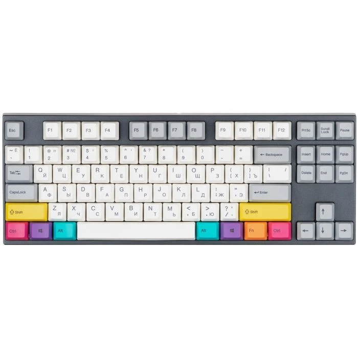 Клавиатура Varmilo APT87 CMYK C-TK Brown Wireless White Led UA (A92A024D3A5A17A007) (UA)