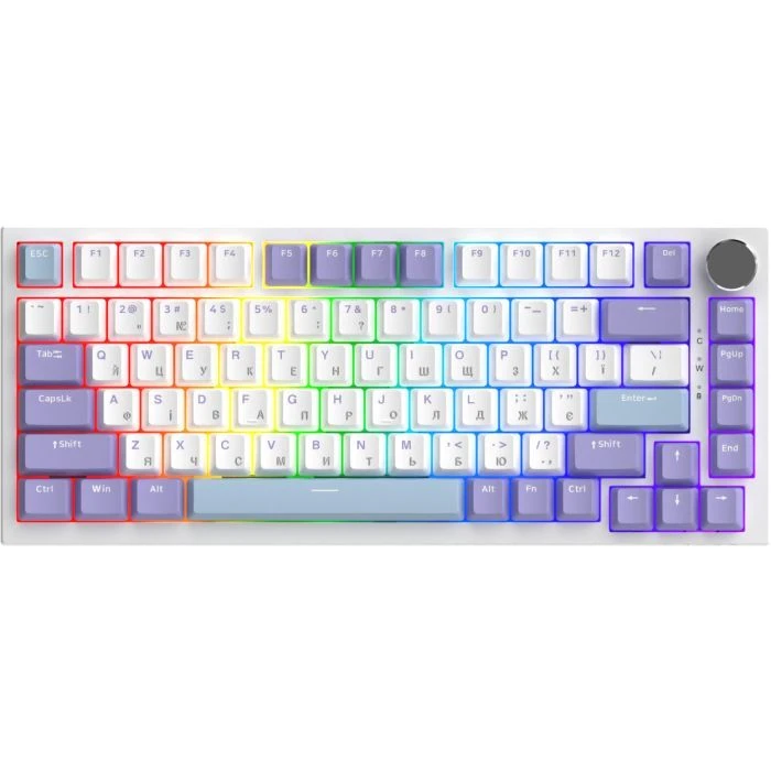 Клавіатура Ajazz AK820 Sea Salt Switch RGB USB-C UA White (AK820-SS-PWB) (UA)