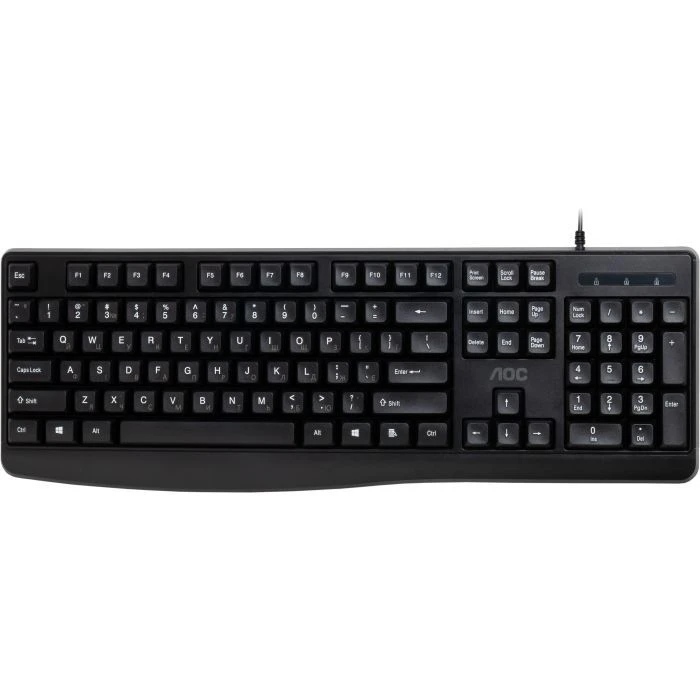 Клавиатура AOC KB120B USB UA Black (KB120B/97) (UA)