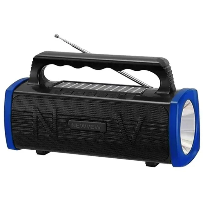 Акустическая система NEWVEW NV-9010 Solar Panel/BT/USB/TF/FM Blue (NWVW-NV-9010-BL) (UA)