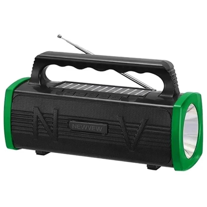 Акустическая система NEWVEW NV-9010 Solar Panel/BT/USB/TF/FM Green (NWVW-NV-9010-GN) (UA)