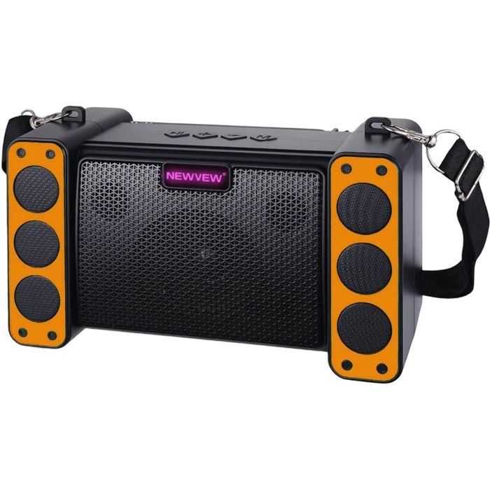 Акустична система NEWVEW NV-9172 Solar Panel/BT/USB/TF/FM Orange (NWVW-NV-9172-OR) (UA)