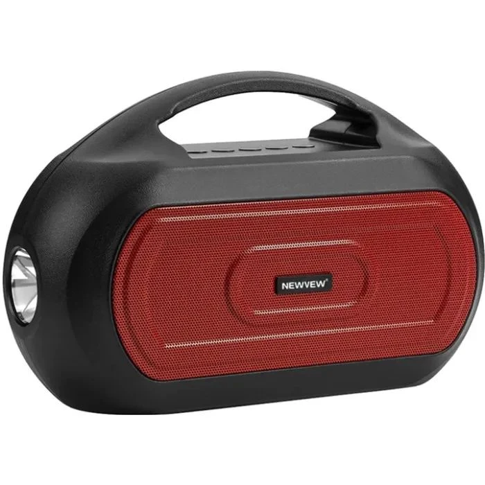 Акустическая система NEWVEW NV-V50 Solar Panel/BT/USB/TF/FM/AUX Red (NWVW-NV-V50-RD) (UA)