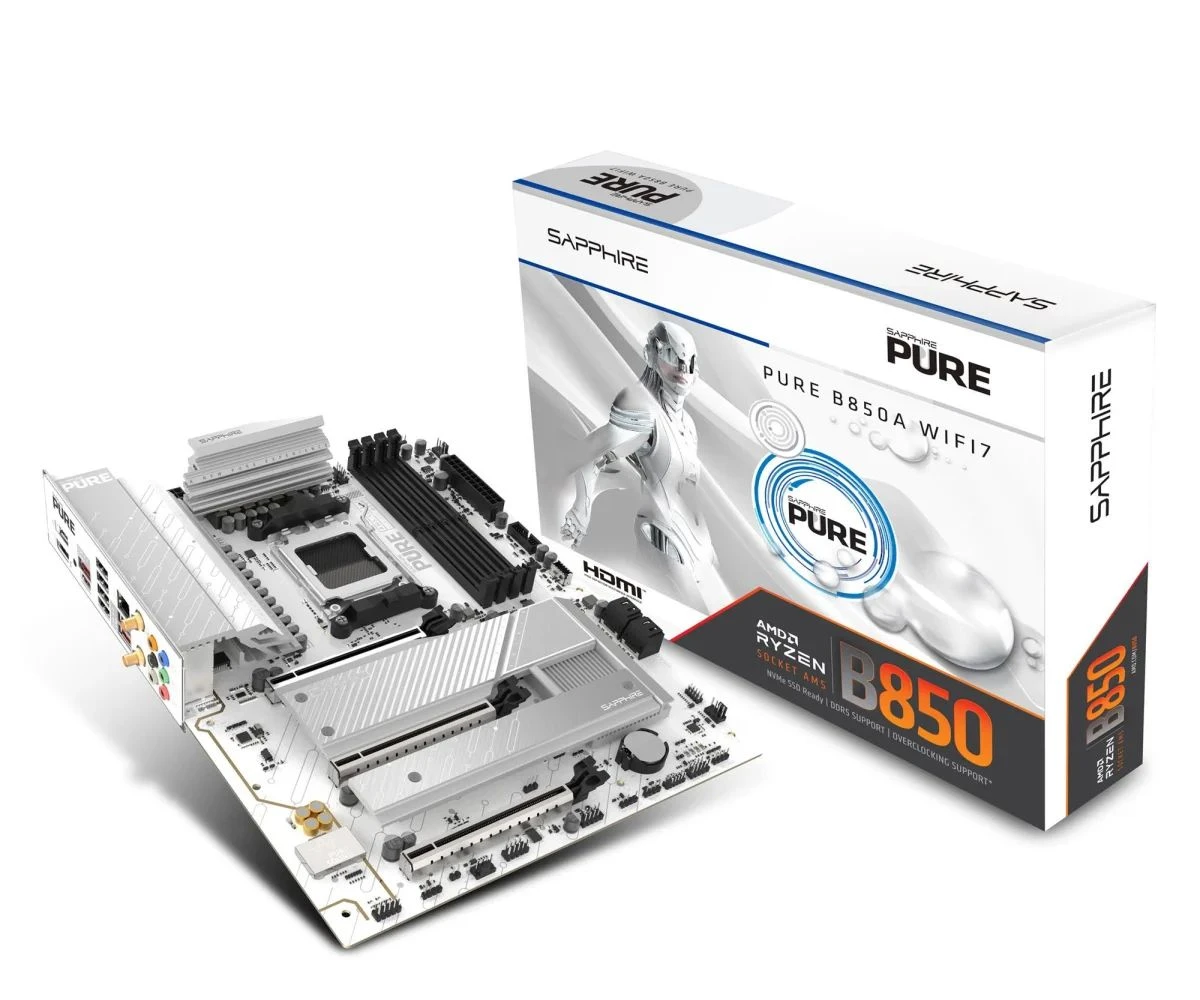 Материнская плата Sapphire PURE B850A WIFI7 (52123-11-40G) EU