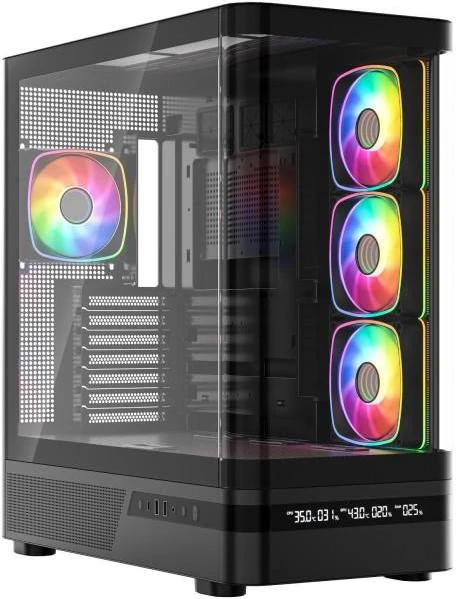 Корпус Modecom VOLCANO AQ200 ARGB MIDI BLACK (MC-A-AQ200-4FA-B) (UA)
