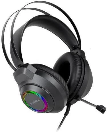Навушники з мікрофоном ColorWay BlazeCore RGB Black (CW-HPG03BK) (UA)