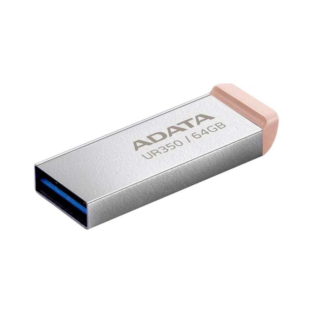 Флеш пам `ять ADATA 64 GB UR350 USB 3.2 Silver/Brown (UR350-64G-RSR/BG) (UA)