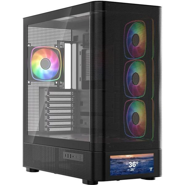 Корпус Modecom VOLCANO AQ500 ARGB MIDI BLACK (MC-A-AQ500-4FA-B) (UA)