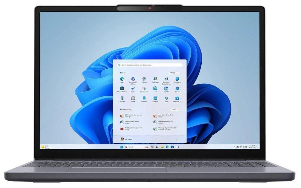 Ноутбук Lenovo IdeaPad Slim 3 15AMN8 Arctic Grey (82XQ01K9RA) (UA)