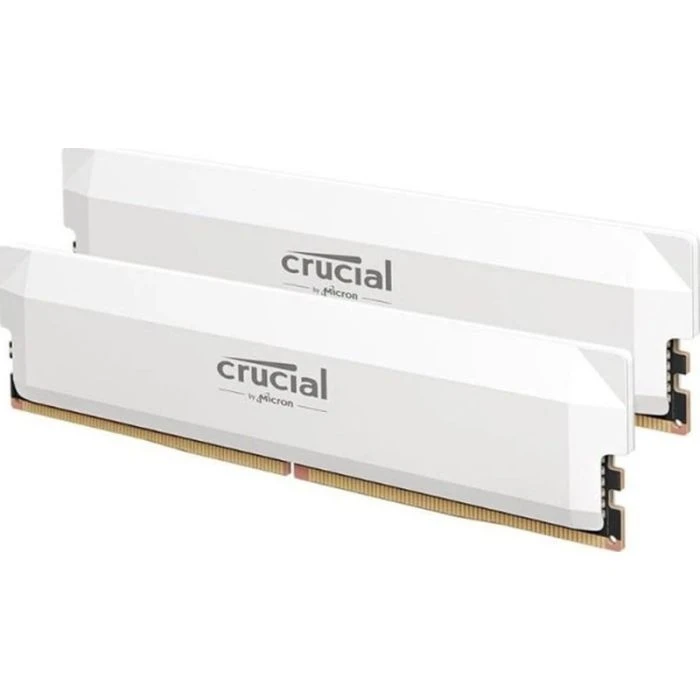 Оперативна пам'ять DDR5 64GB (2x32GB) 6000 MHz Crucial Pro Wite Micron (CP2K32G60C40U5W) (UA)