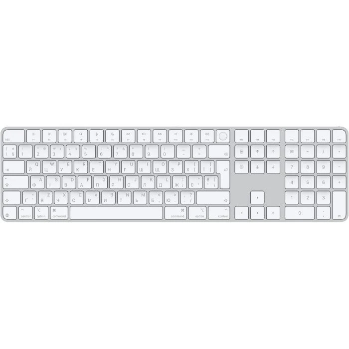 Клавиатура Apple Magic Keyboard with Touch ID Bluetooth/USB UA White (MXK73UA/A) (UA)