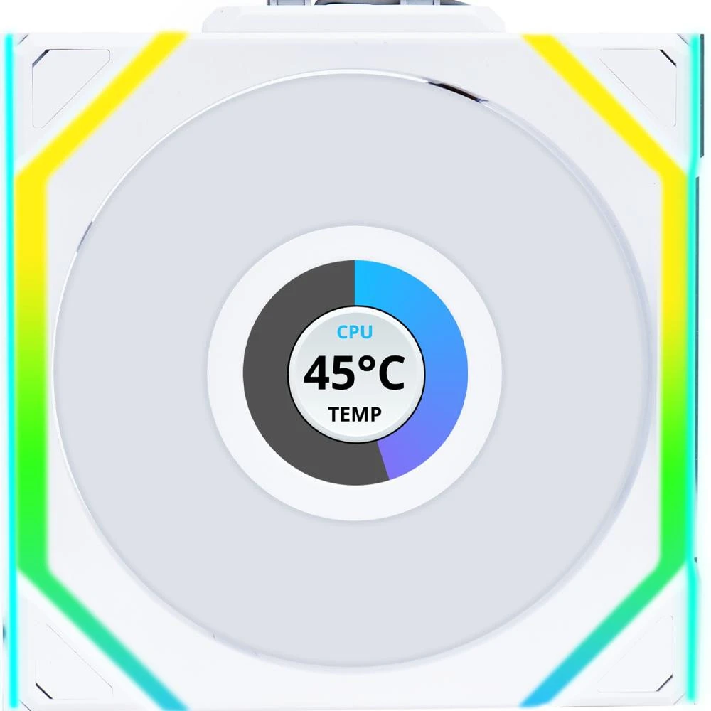Вентилятор Lian Li Uni Fan SL Wireless LCD 120 White (G99.12SLLCD1W1W.00) (UA)