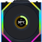 Вентилятор Lian Li Uni Fan SL120 Wireless LCD Black (G99.12SLLCD1W1B.00) (UA)