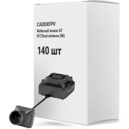 Видеосистема FPV CADDXFPV Walksnail Avatar GT KIT(Dual antenna 2W) упаковка 140 шт. (WN12-2W14BBOX140) (UA)