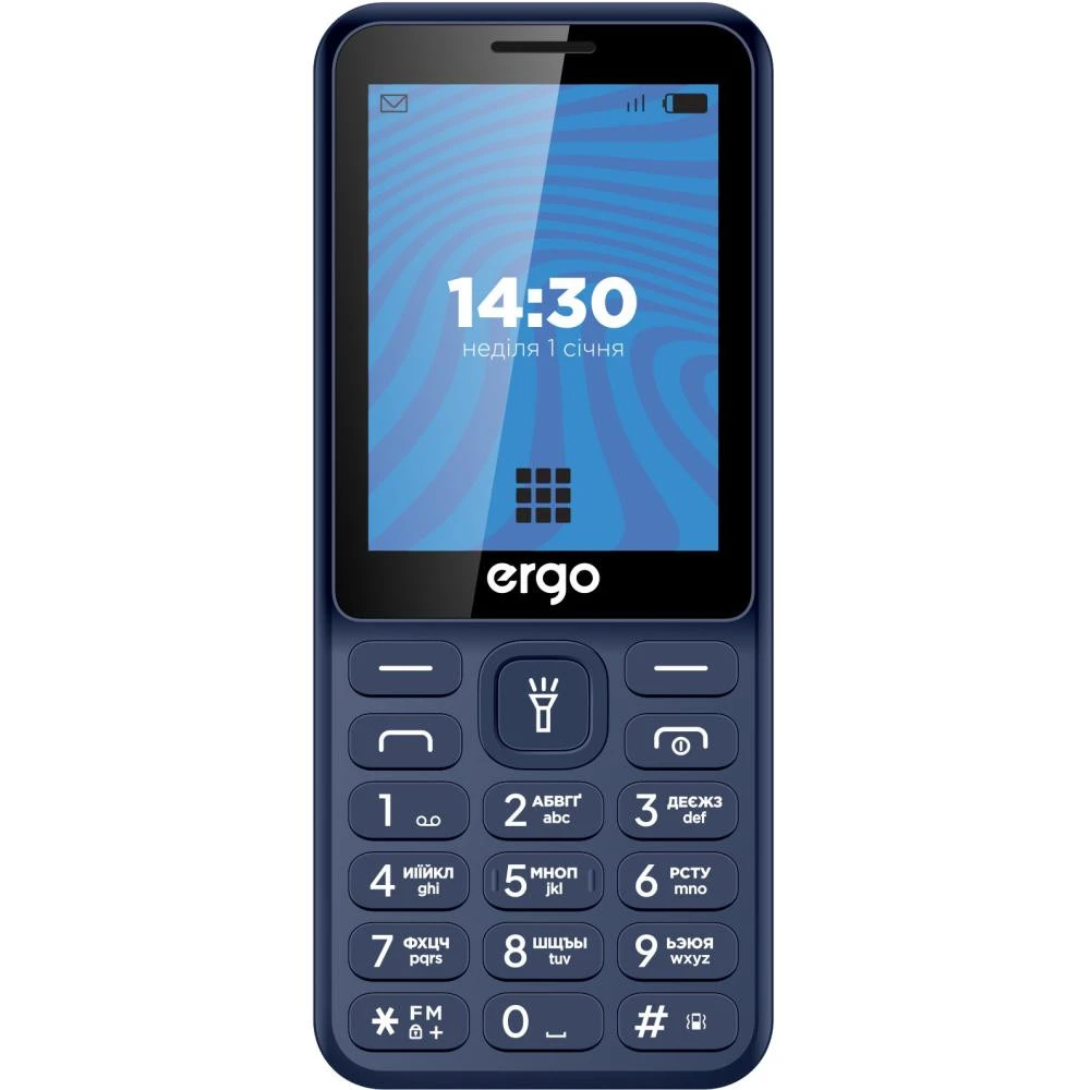 Телефон ERGO E284 Blue (UA)