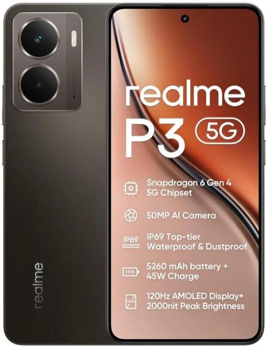 Телефон Realme P3 12/512GB Comet Grey