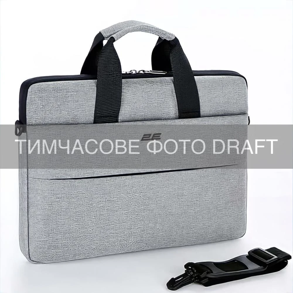 сумка для ноутбука 2E Slim Keeper Plus 17, сірий (2E-CBT2397GR) (UA)