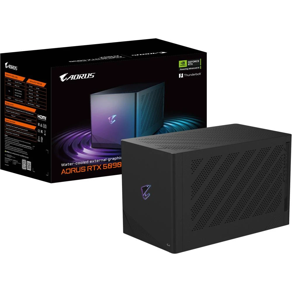 Відеокарта Зовнішня GIGABYTE AORUS RTX 5090 AI BOX (GV-N5090IXEB-32GD) (UA)