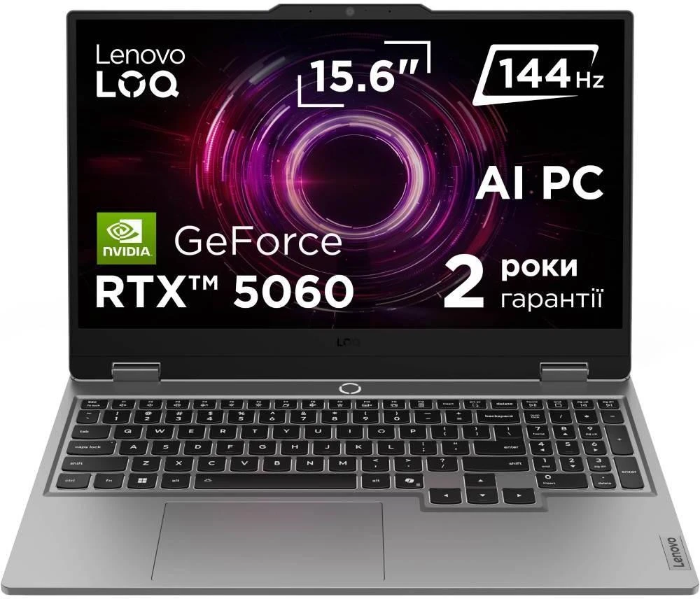 Ноутбук Lenovo LOQ 15AHP10 Luna Grey (83JG009ARA)