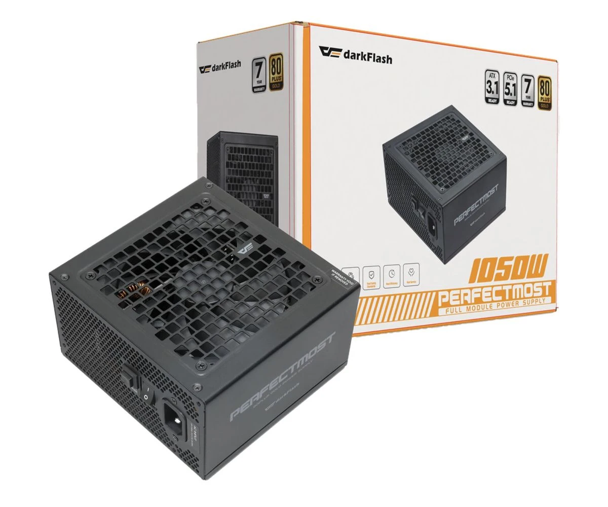 Блок питания DarkFlash PMT1050 1050W 80 Plus Gold (PMT1050 Black) EU