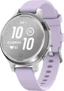 Смарт-годинники Garmin Lily 2 Active Silver with Purple Jasmine Silicone Band (010-02891-01/51)