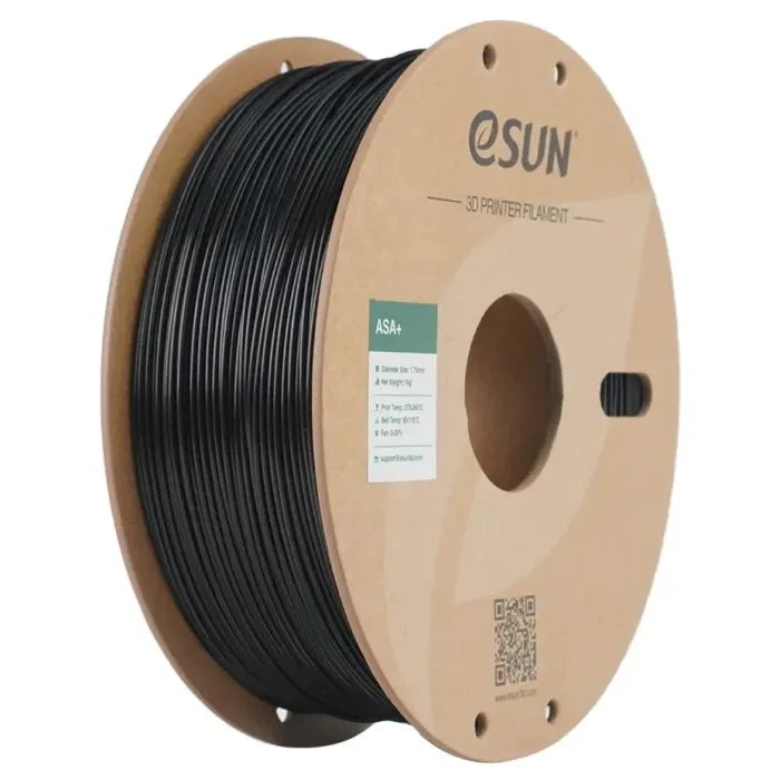 Пластик для 3D-принтера eSUN ASA+ 1,75mm 1kg BLACK (ASA+P175B1) (UA)