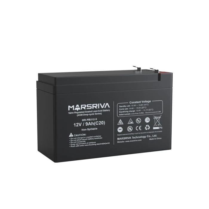 Акумуляторна батарея Marsriva 12V 9Ah (MR-PBU12-9) (UA)