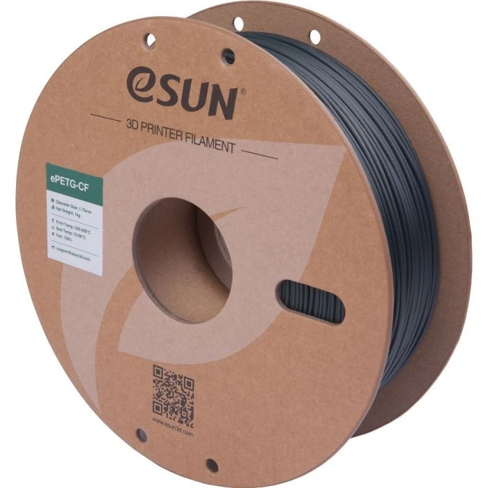 Пластик для 3D-принтера eSUN ePETG-CF 1,75mm 1kg BLACKISH GREEN (EPETG-CF-P175BG1) (UA)