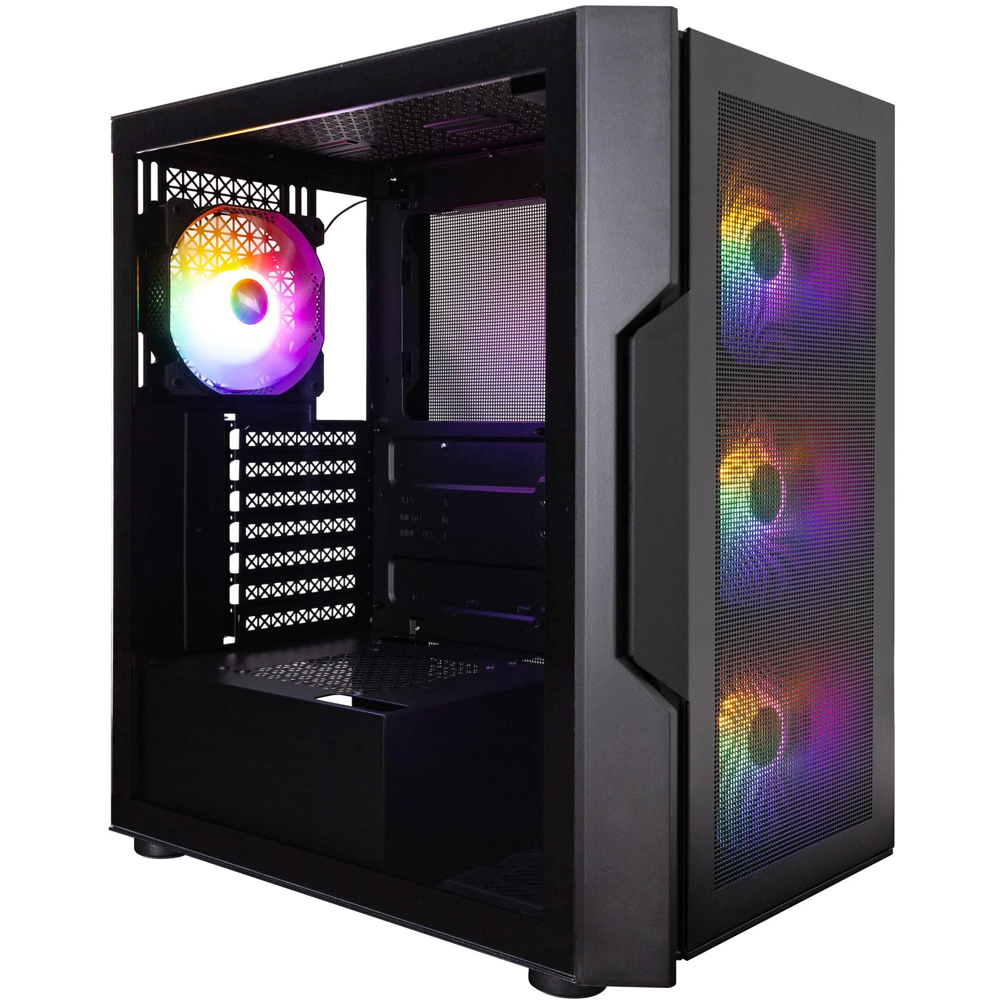 Корпус 1stPlayer T7-P-BK-4F1 Black 750W (T7-P-BK-4F1-PS-750FK-EU) (UA)