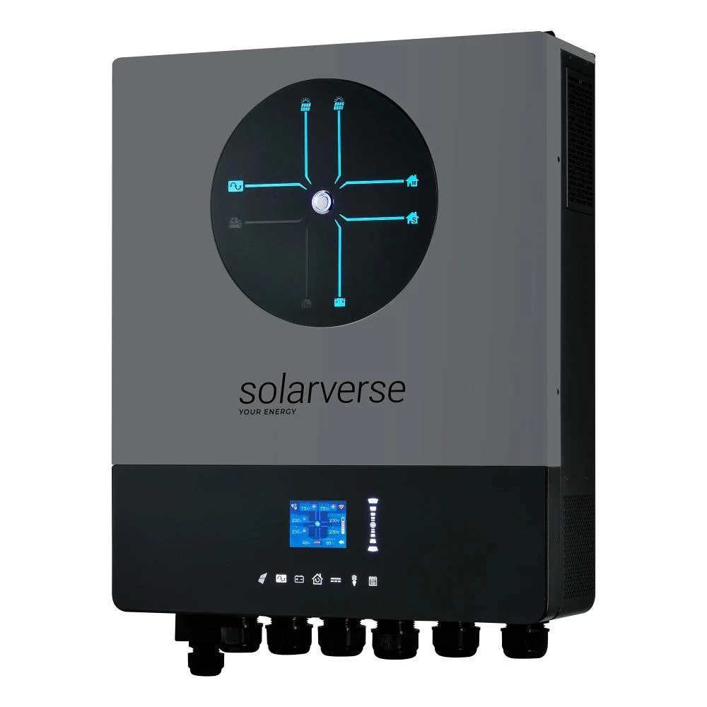 Автономный солнечный инвертор Solarverse Ampere Double 8kW 48V 1 MPPT Wi-Fi 220V Однофазний (SV8048AD) (UA)
