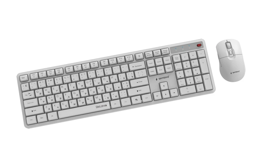 Комплект Gembird KBS-WMS-01-W-CYRL White (UA)