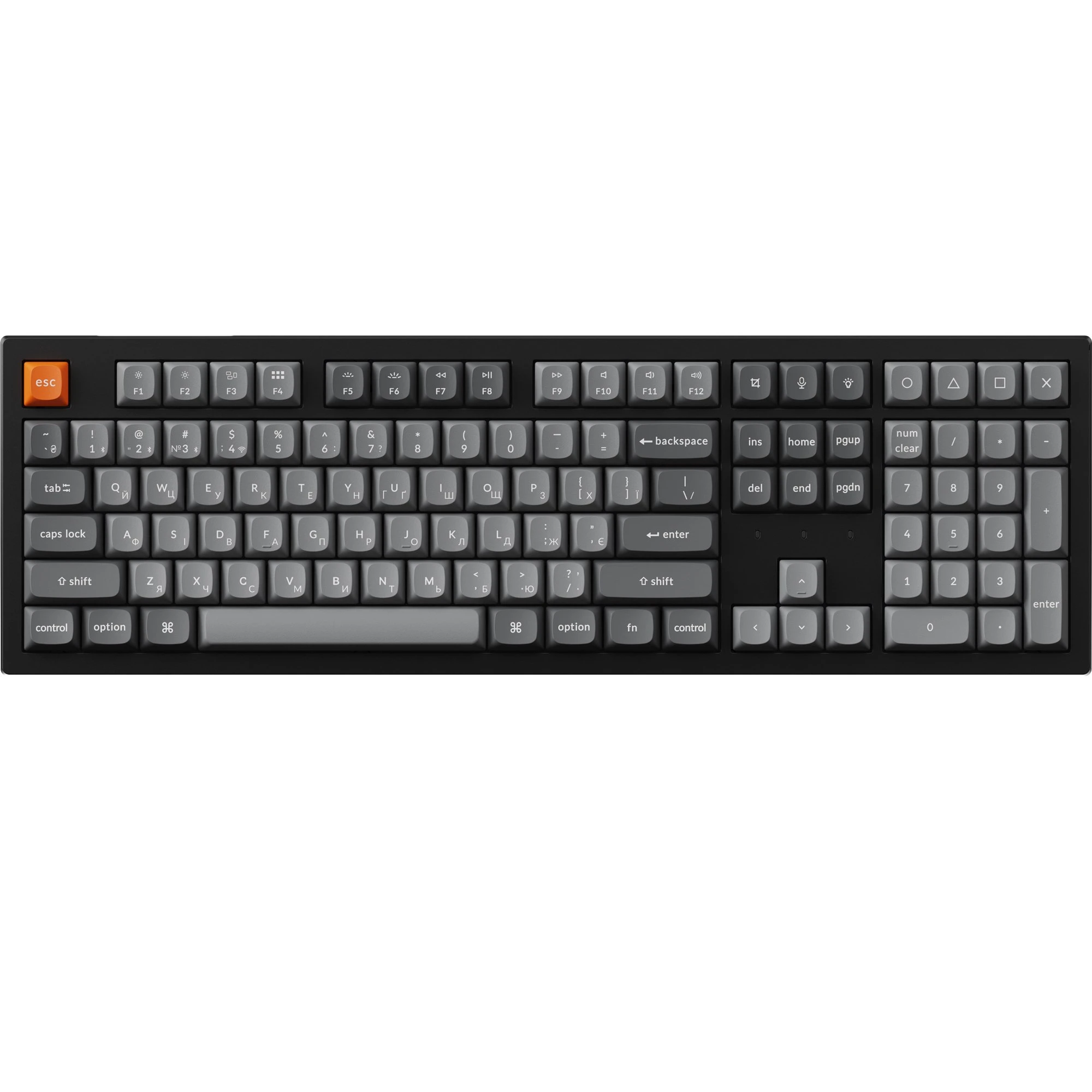 Клавіатура Keychron K10 Max Keychron Super Banana Switch Black RGB (K10M-H4-UA) (UA)