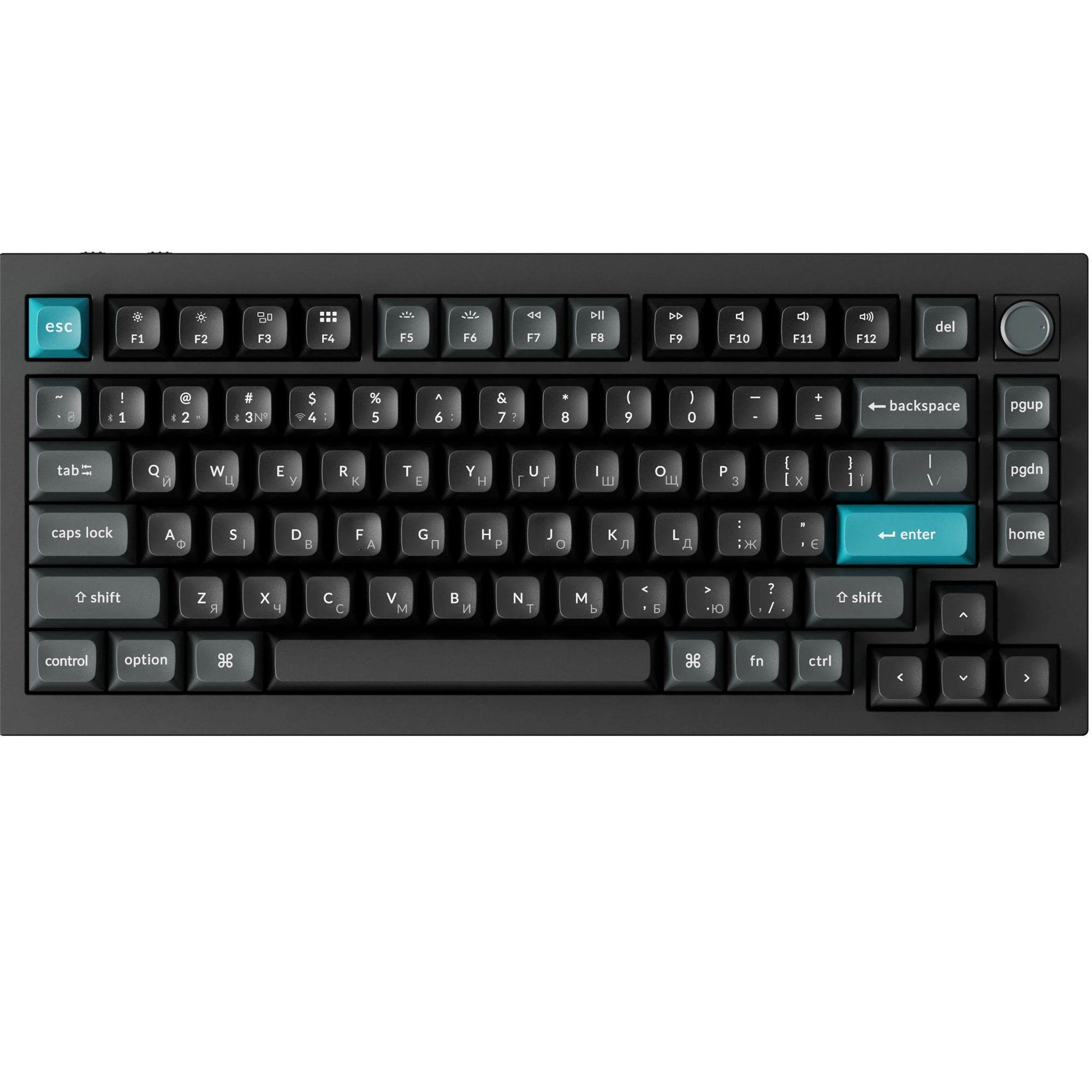 Клавіатура Keychron Q1 Ultra Keychron Red Switch Black RGB (Q1U-M1-UA) (UA)