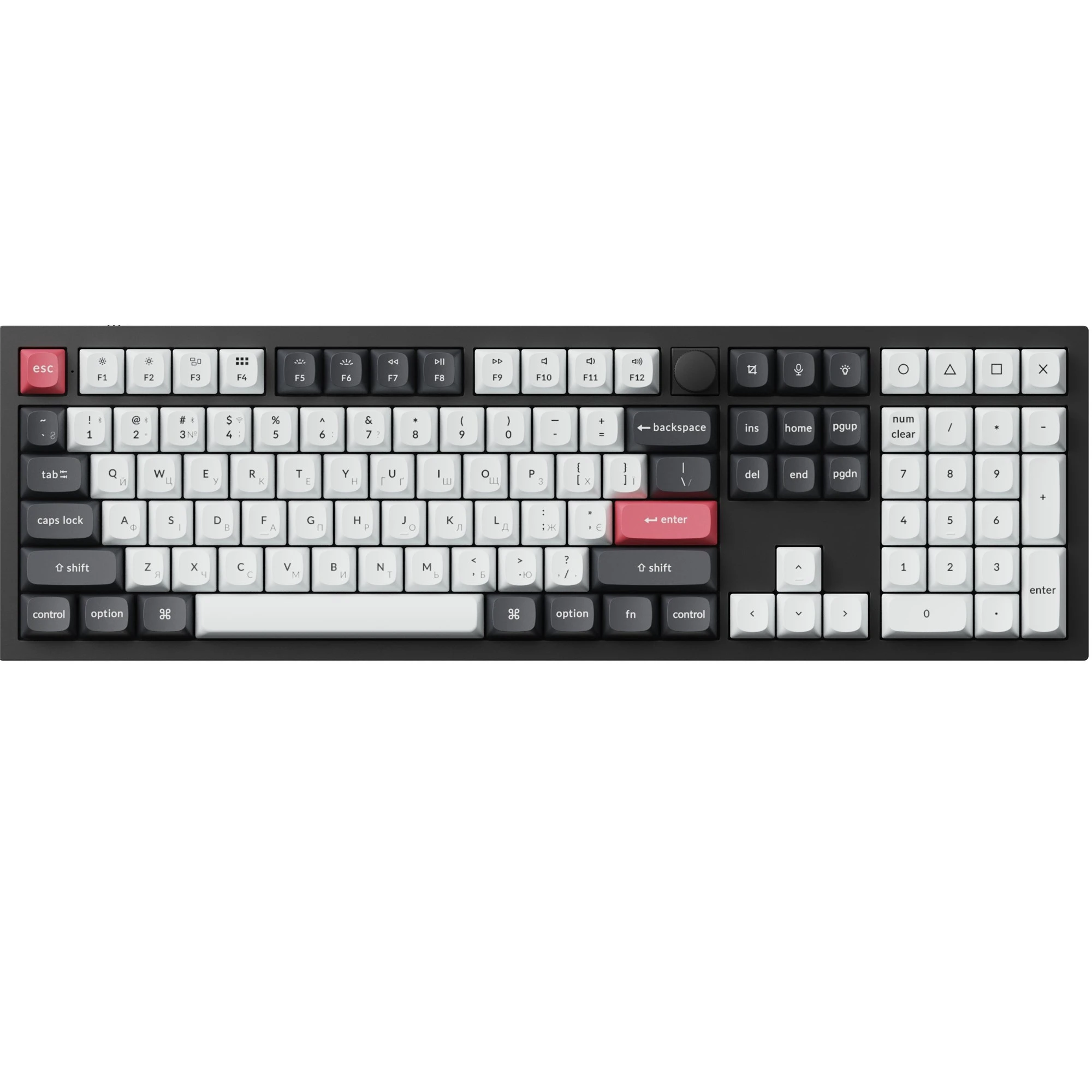 Клавіатура Keychron Q6 HE Magnetic Switch Black RGB (Q6H-M1-UA) (UA)