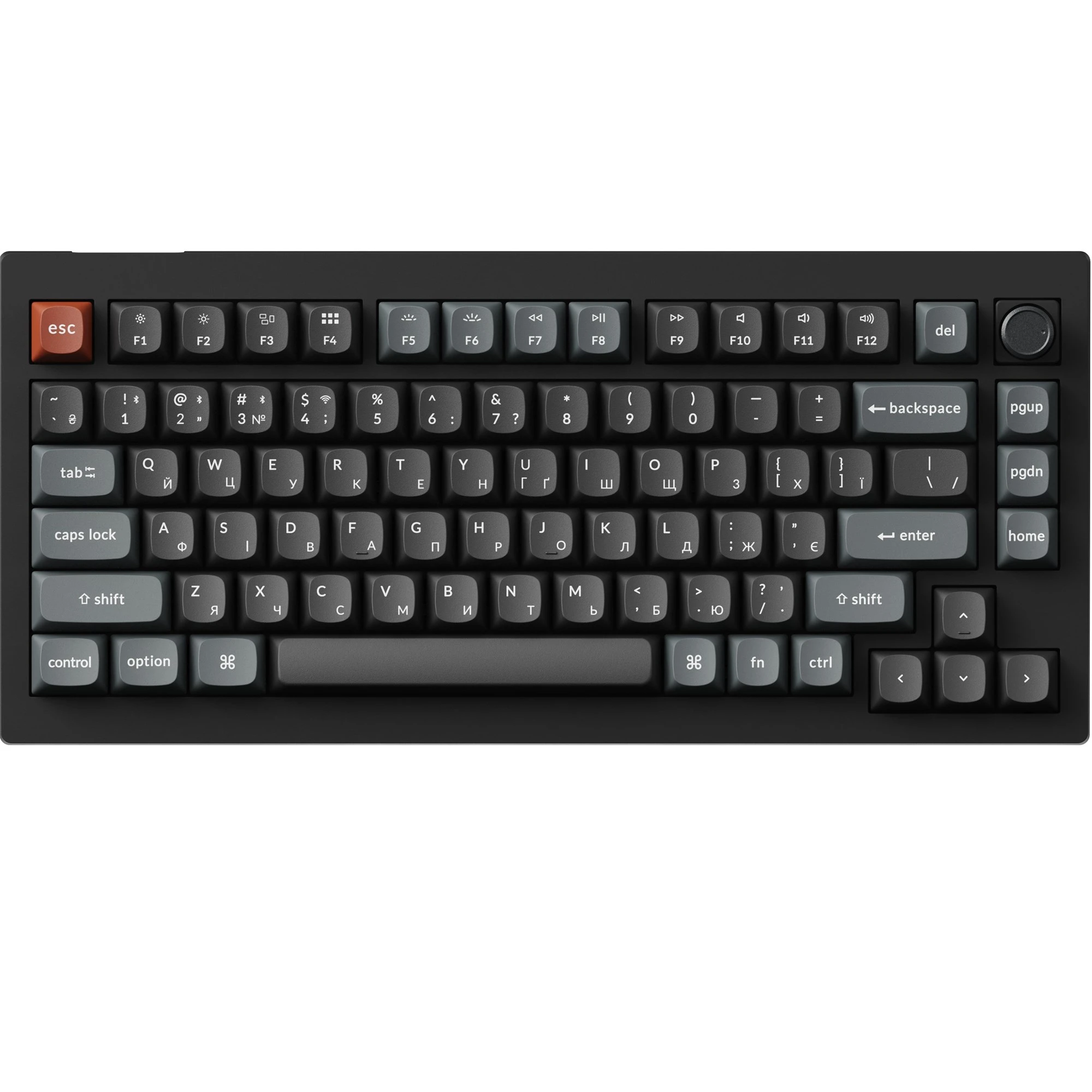 Клавіатура Keychron V1 Ultra Keychron Red Switch Black RGB (V1U-D1-UA) (UA)