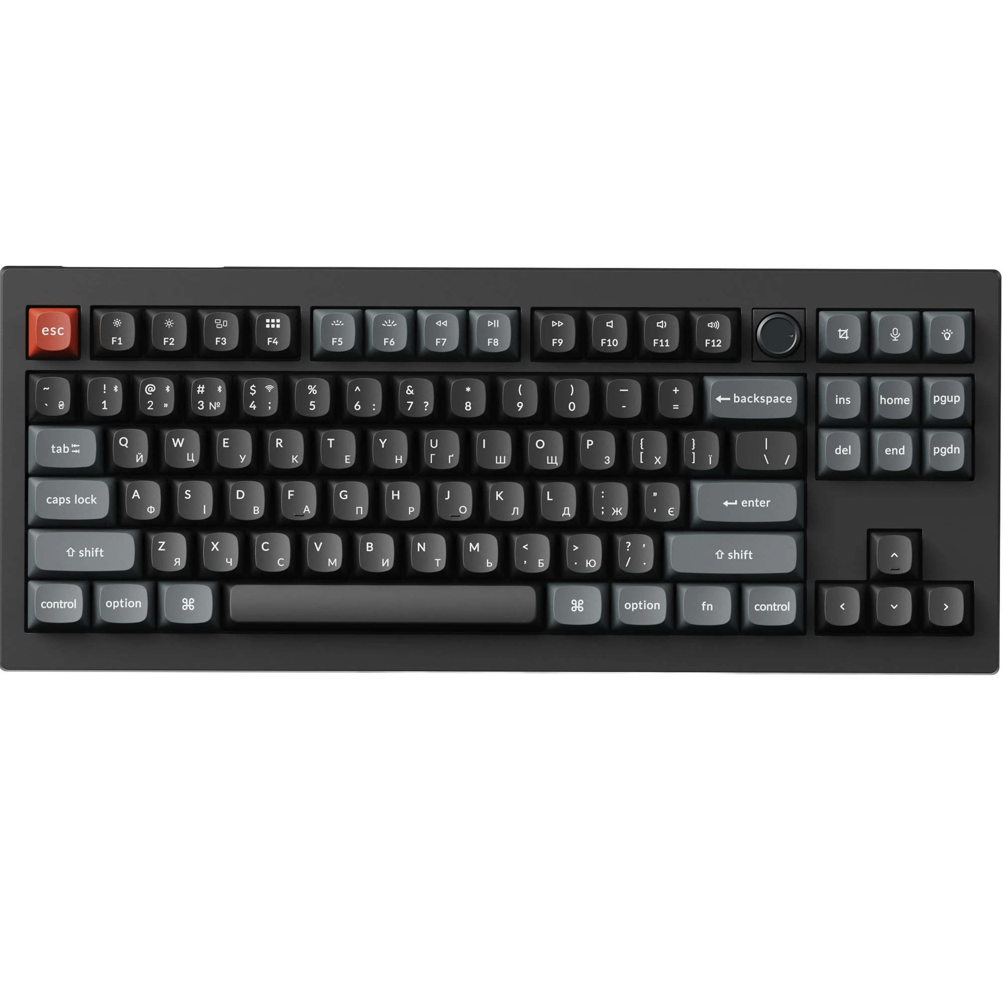 Клавіатура Keychron V3 Ultra Keychron Red Switch Black RGB (V3U-D1-UA) (UA)