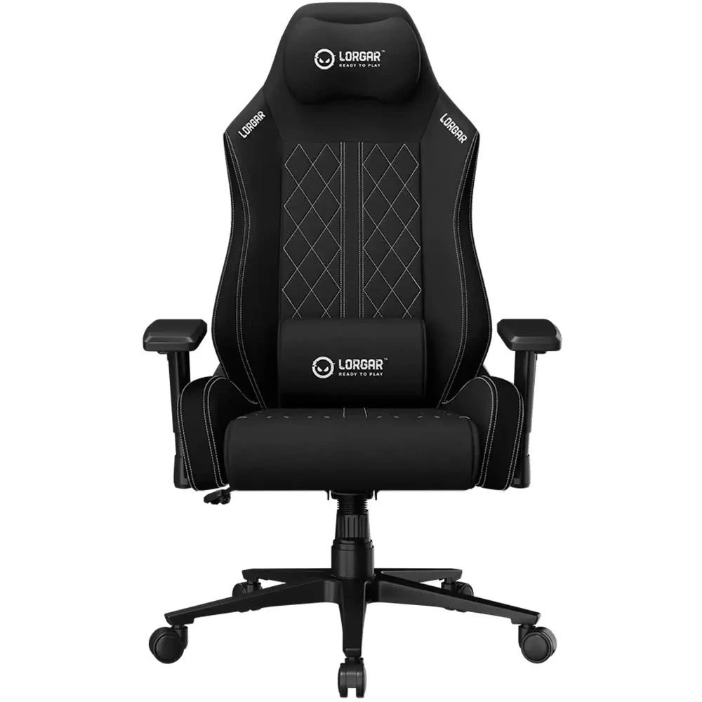 Игровое кресло Lorgar CHA41 Premium Anti-Stain Fabric Black/White (LRG-CHA41-BK-WH) (UA)