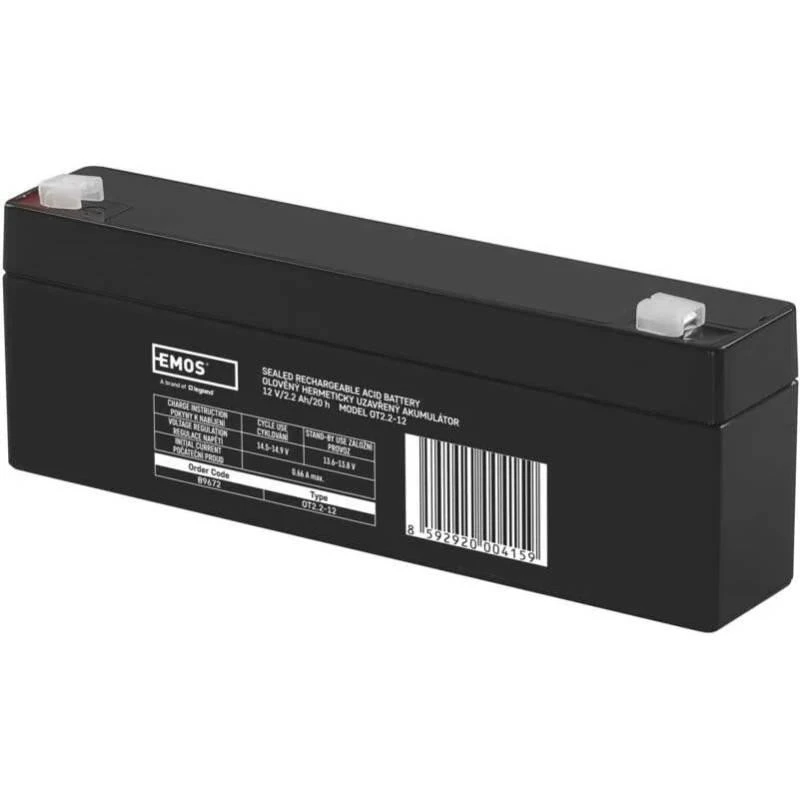 Акумуляторна батарея EMOS AGM 12V 2,2Ah (B9672) (UA)