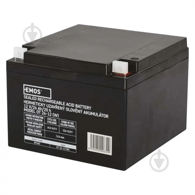 Аккумуляторная батарея EMOS B9683 AGM 12V 26Ah (UA)