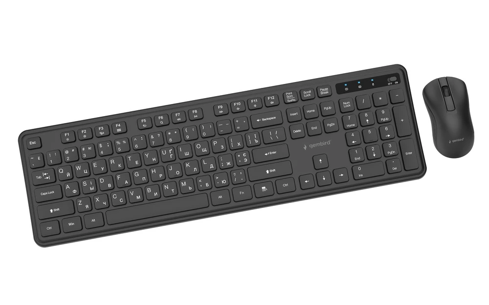 Комплект Gembird KBS-WPS-01-CYRL Black (UA)